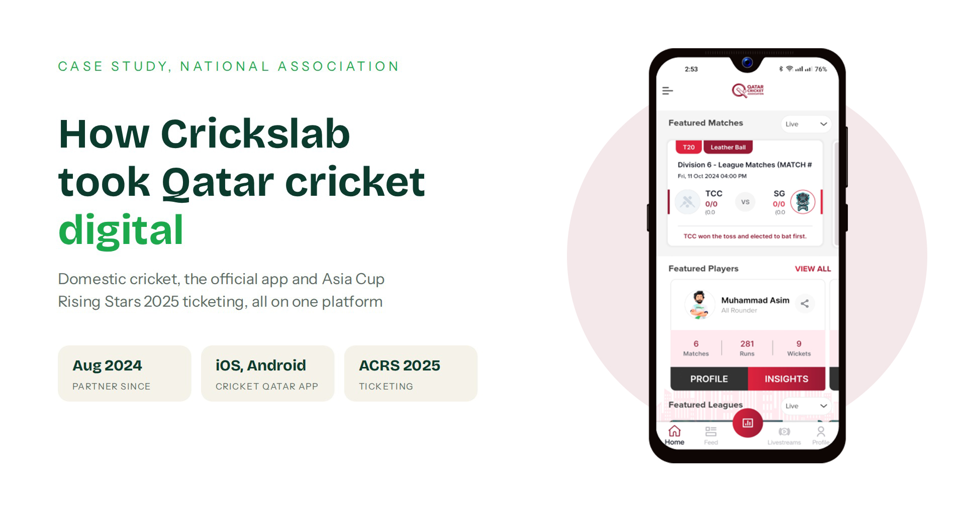 Qatar Cricket Went Digital by Crickslab